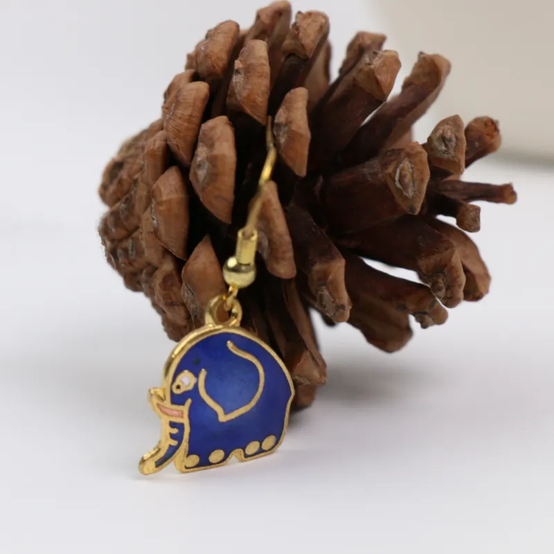 HONGQIAO Alloy Enamel Earrings Women's-12