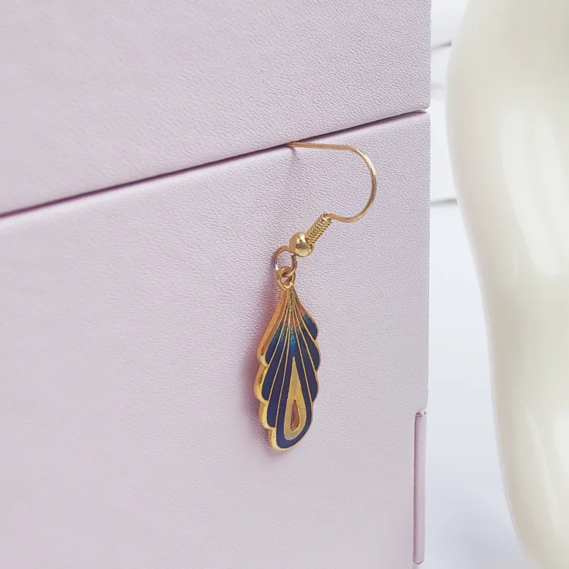 HONGQIAO Enamel Earrings Women's-7