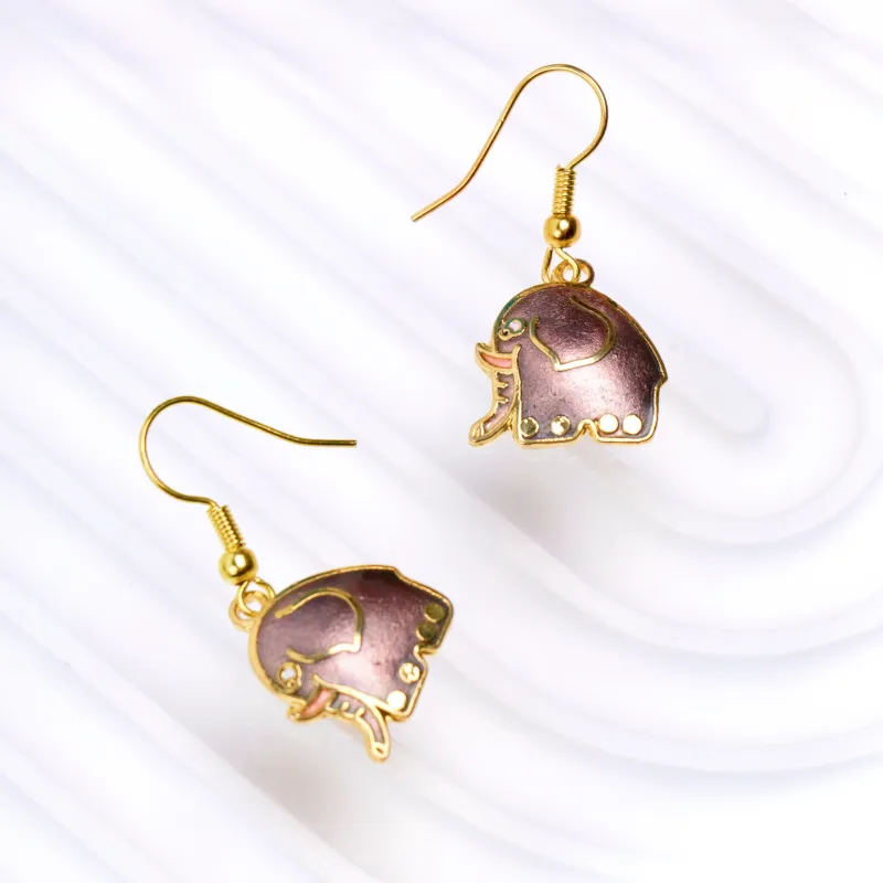 HONGQIAO Alloy Enamel Earrings Women's-9
