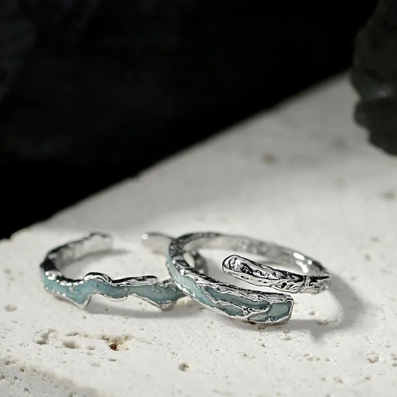 TIANJUE S999 Fine Silver Rings Unisex-1