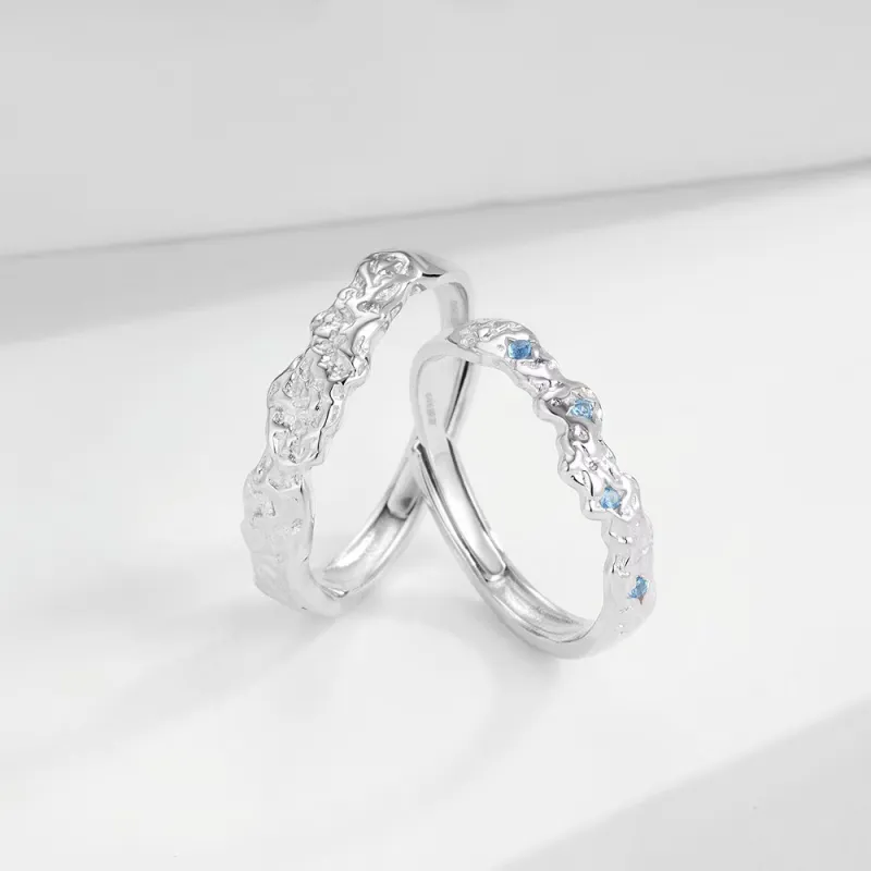 TIANJUE S999 Fine Silver Rings Unisex-3
