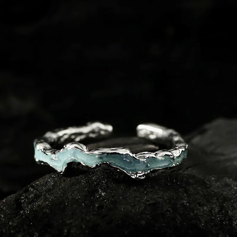 TIANJUE S999 Fine Silver Rings Unisex-3