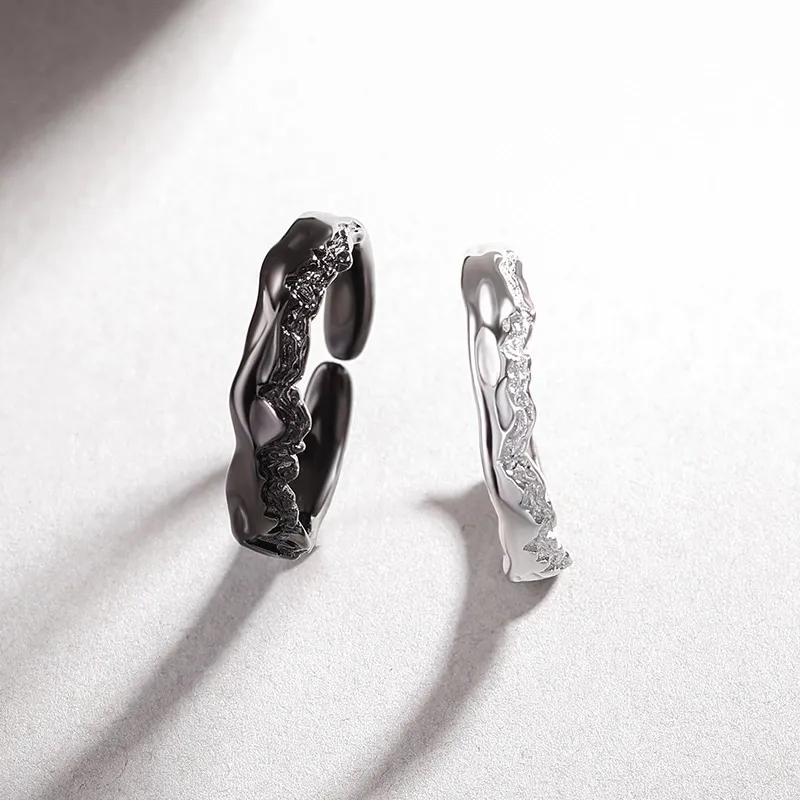 TIANJUE Alloy Silver Plated Rings Unisex-1