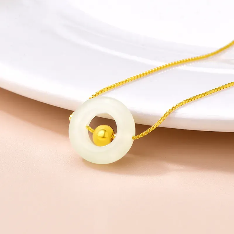 TIANJUE Chalcedony Jade Necklaces Unisex-2