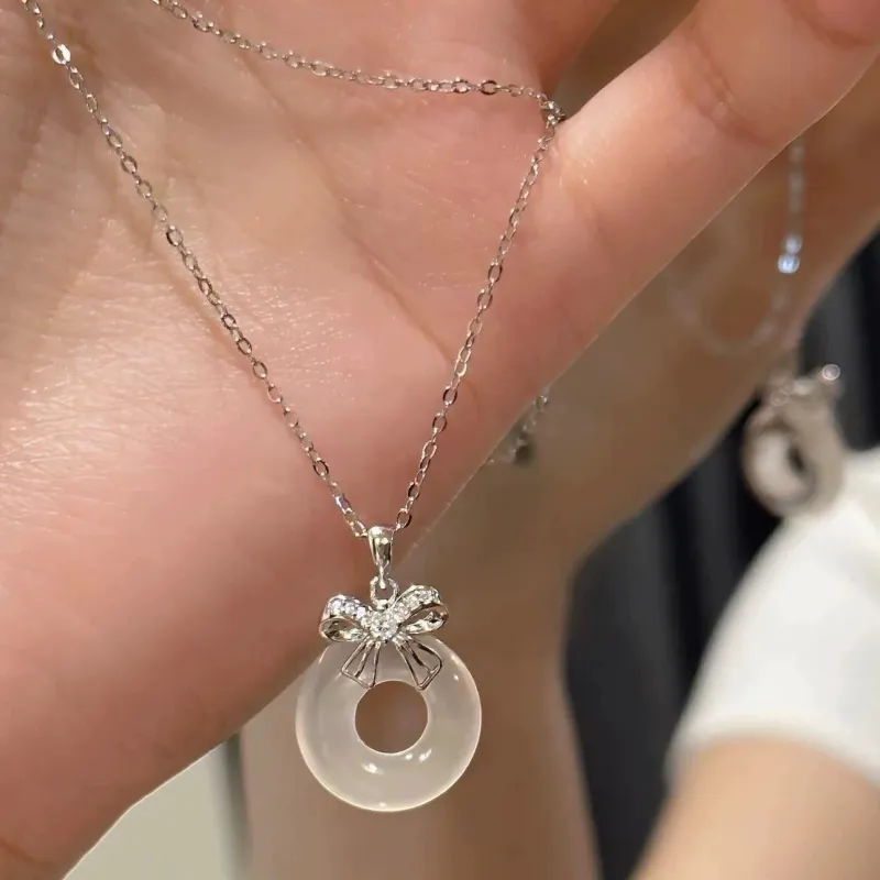 TIANJUE Chalcedony Necklaces Unisex-4