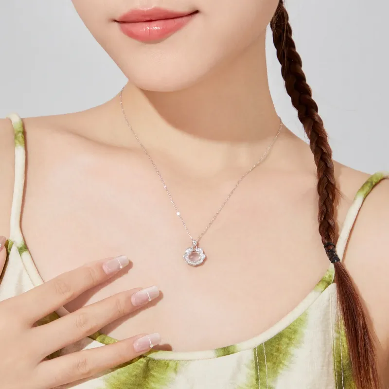 TIANJUE Natural Chalcedony Necklaces Unisex-4