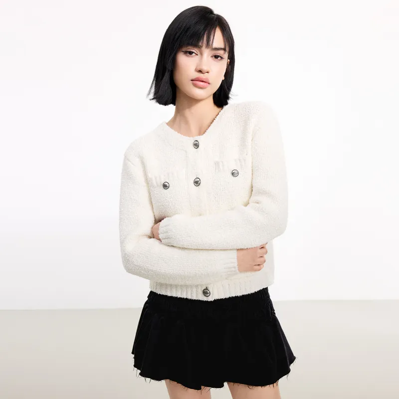 LINCchic Knitwear Women's Oyster White-2