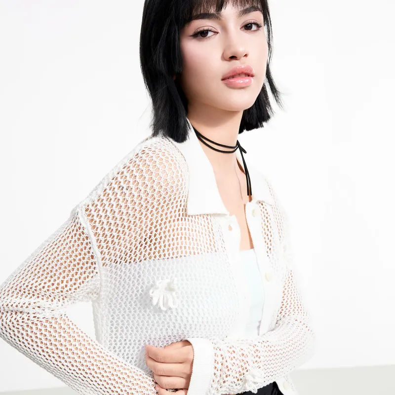 LINCchic Knitwear Women's Oyster White-3