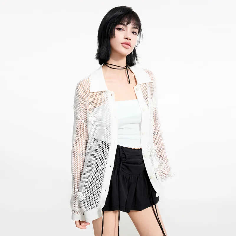 LINCchic Knitwear Women's Oyster White-2