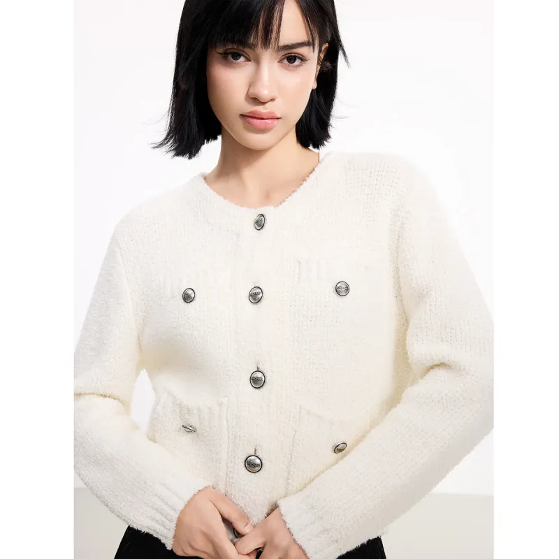 LINCchic Knitwear Women's Oyster White-4
