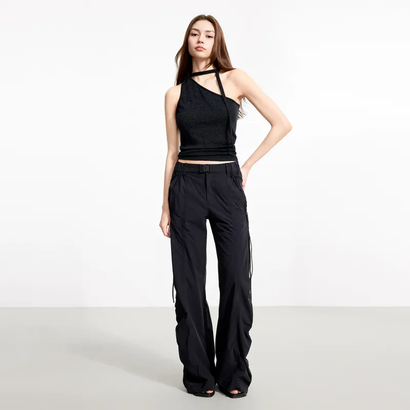 LINCchic Casual Pants Women's Black-3