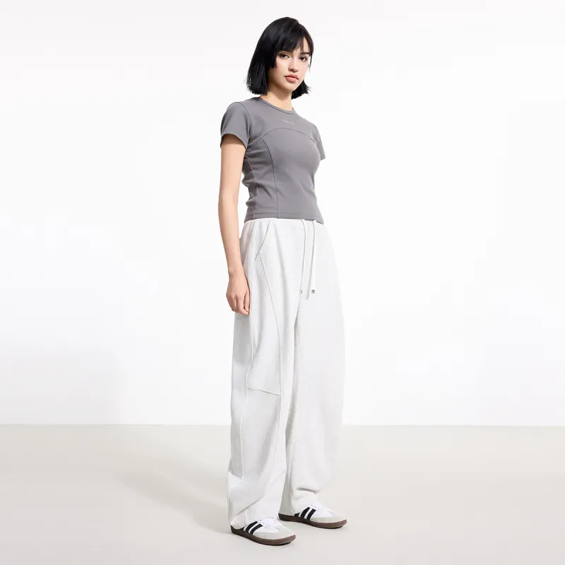 LINCchic Casual Pants Women's Light Sand White-3