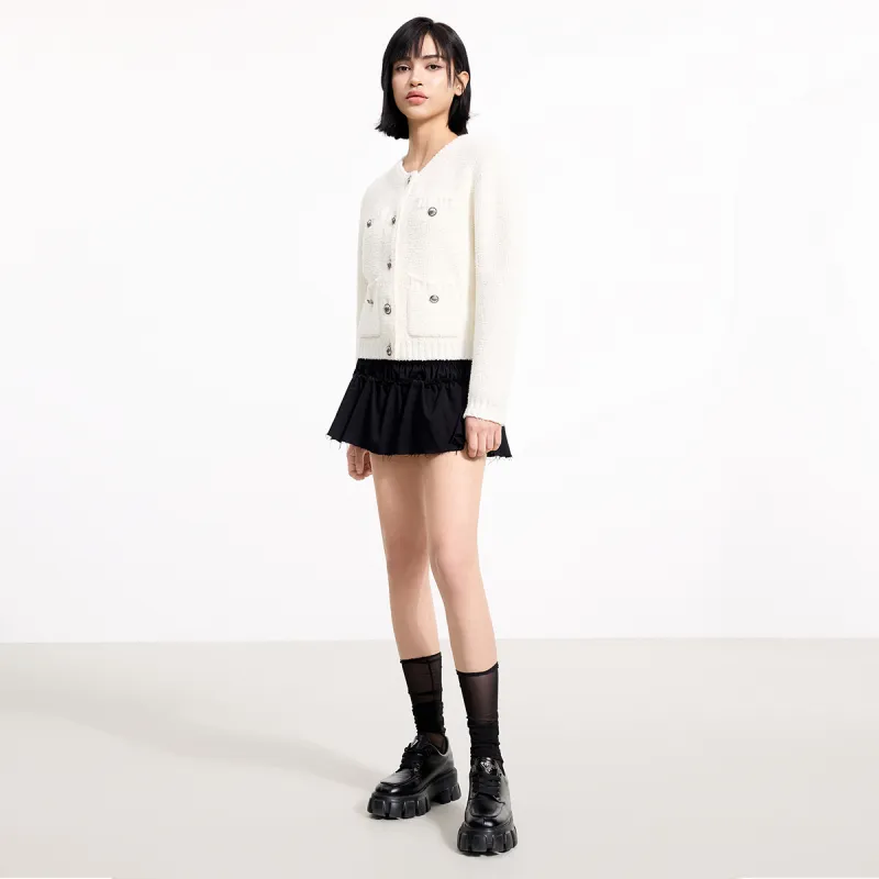LINCchic Knitwear Women's Oyster White-5