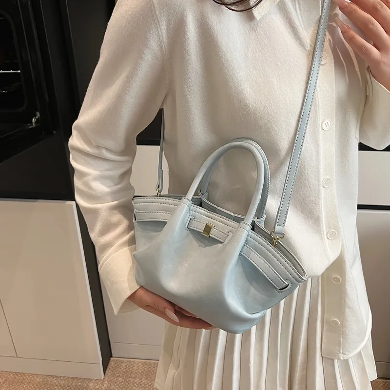 PINK·LAND PU Handbag Regular Women's Black/Pink/Ecru/Blue-25