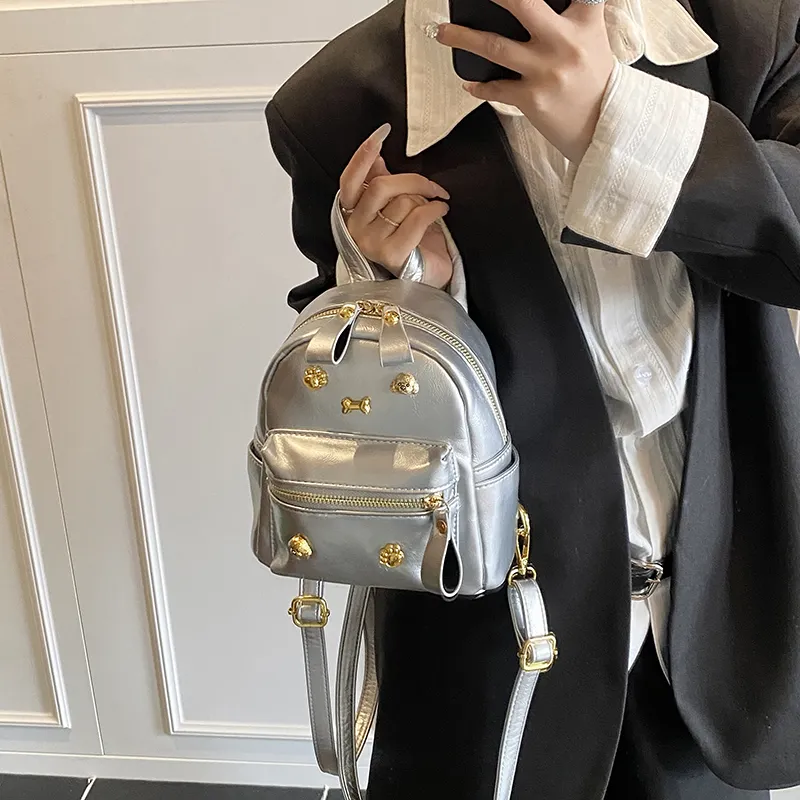 PINK·LAND PU Backpack Regular Women's Multicolor-7