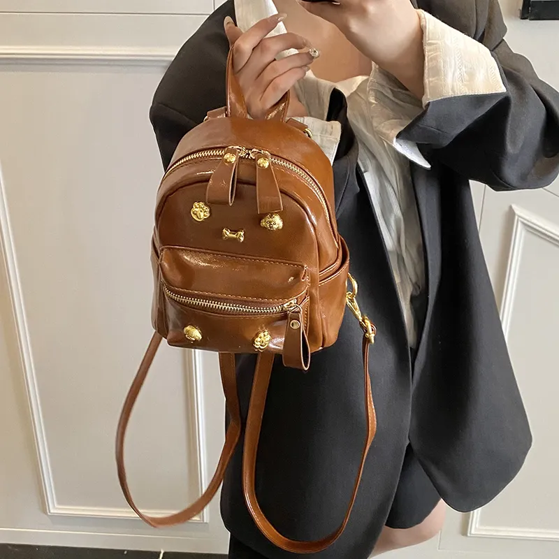 PINK·LAND PU Backpack Regular Women's Multicolor-15