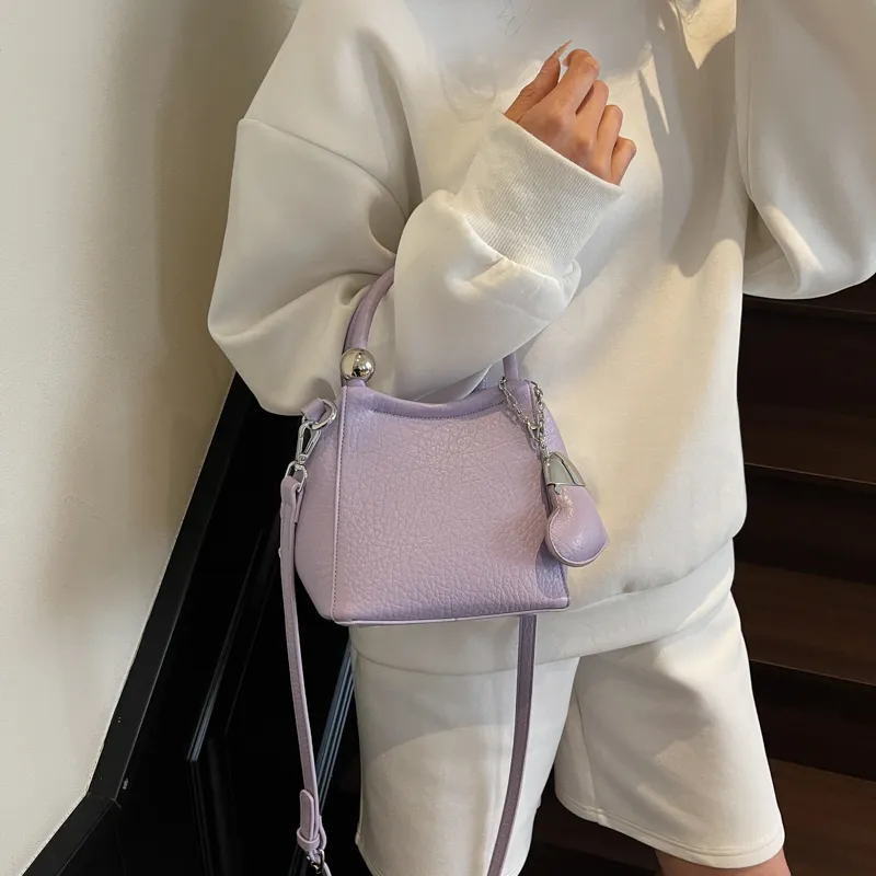 PINK·LAND PU Shoulder Bag, Crossbody Bag, Handbag Women's Black/Ecru/Silver/Pink/Purple/Yellow-28