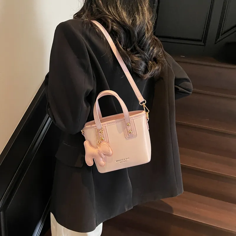 PINK·LAND PU Bucket Bags Shoulder Bag Crossbody Bag Handbag Regular Women's Multicolor-19