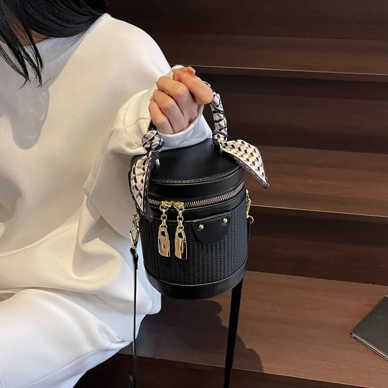 PINK·LAND PU Bucket Bag, Shoulder Bag, Handbag Women's Multicolor-6