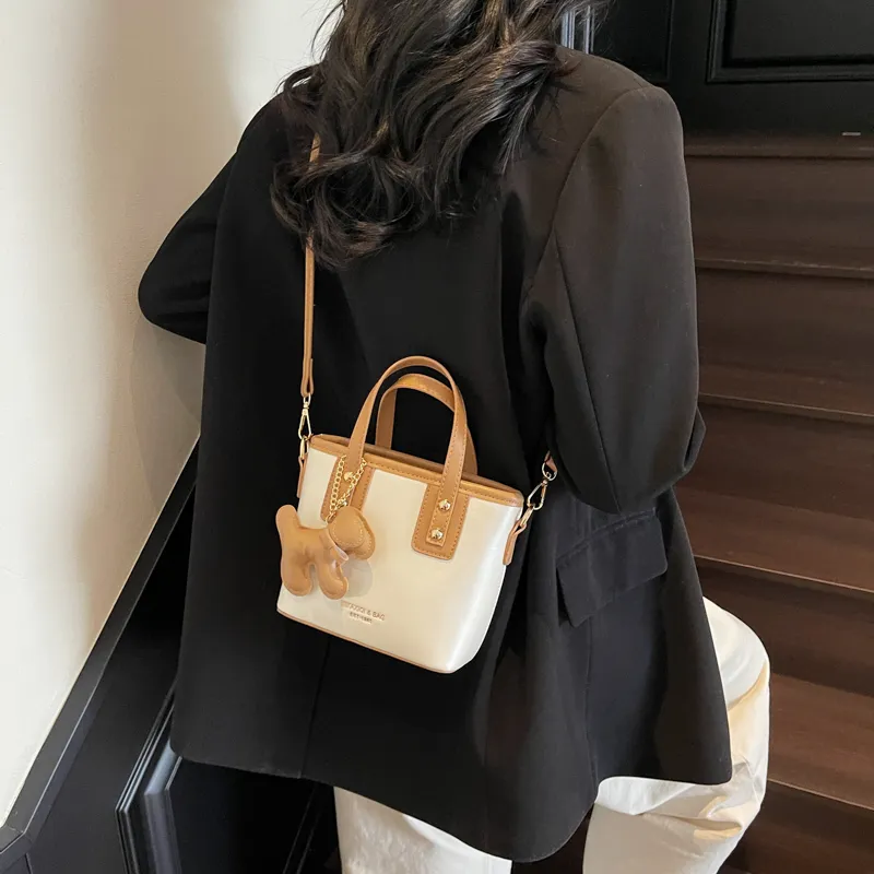 PINK·LAND PU Bucket Bags Shoulder Bag Crossbody Bag Handbag Regular Women's Multicolor-3