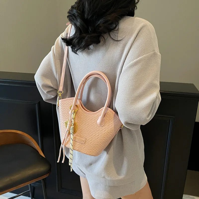 PINK·LAND PU Crossbody Handbag Regular Women's Black/Light Blue/Pink/Ecru/Silver-15