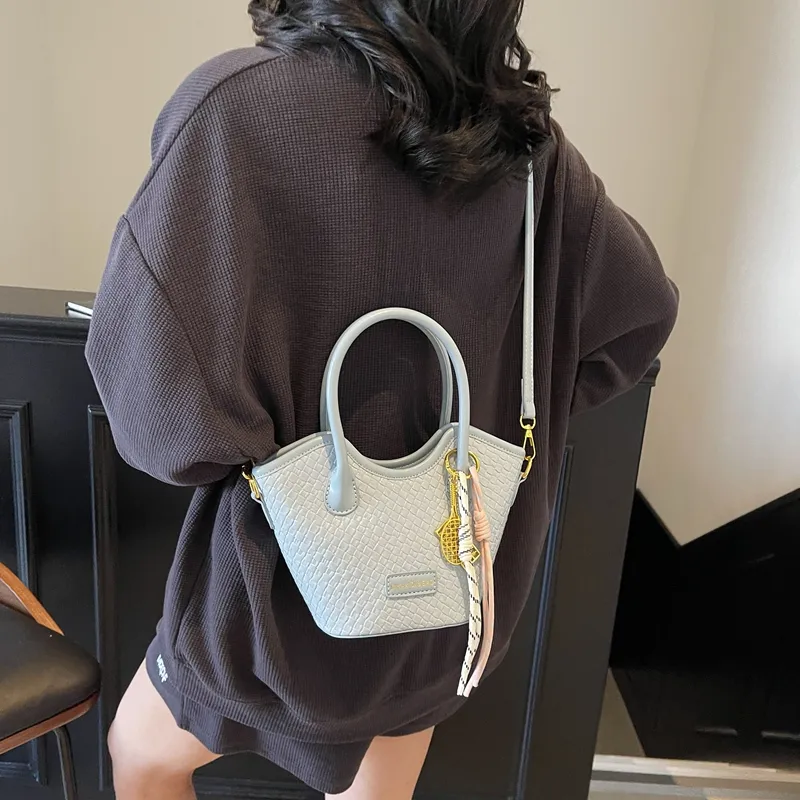 PINK·LAND PU Crossbody Handbag Regular Women's Black/Light Blue/Pink/Ecru/Silver-10