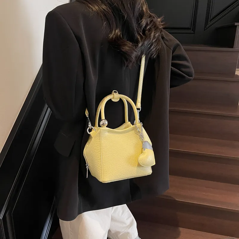 PINK·LAND PU Shoulder Bag, Crossbody Bag, Handbag Women's Black/Ecru/Silver/Pink/Purple/Yellow-35