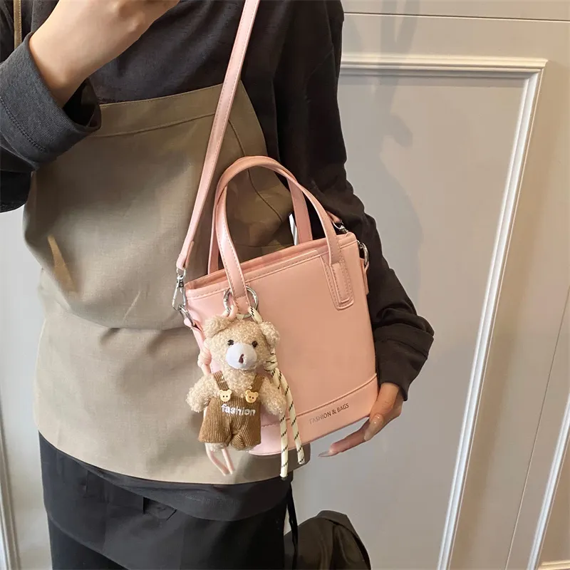 PINK·LAND PU Handbag Regular Women's Yellow/Black/Blue/Pink/Ecru-27