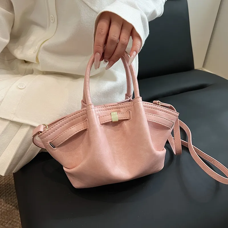 PINK·LAND PU Handbag Regular Women's Black/Pink/Ecru/Blue-10