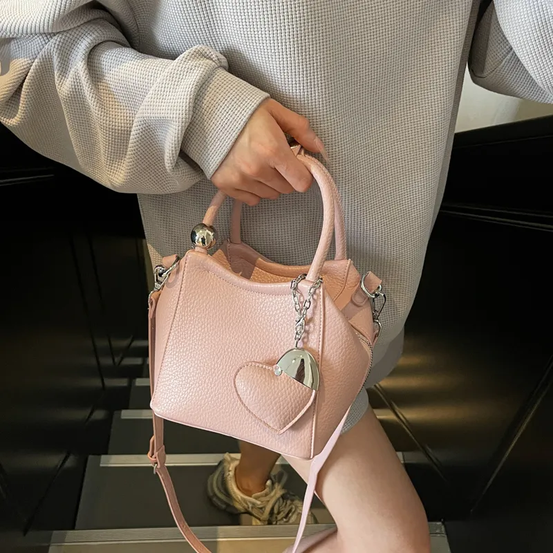 PINK·LAND PU Shoulder Bag, Crossbody Bag, Handbag Women's Black/Ecru/Silver/Pink/Purple/Yellow-20