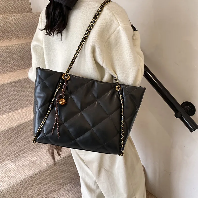 PINK·LAND PU Tote Bag Shopping Bag Crossbody Bag Shoulder Bag Women's Brown/Black/Coffee/Ecru-9