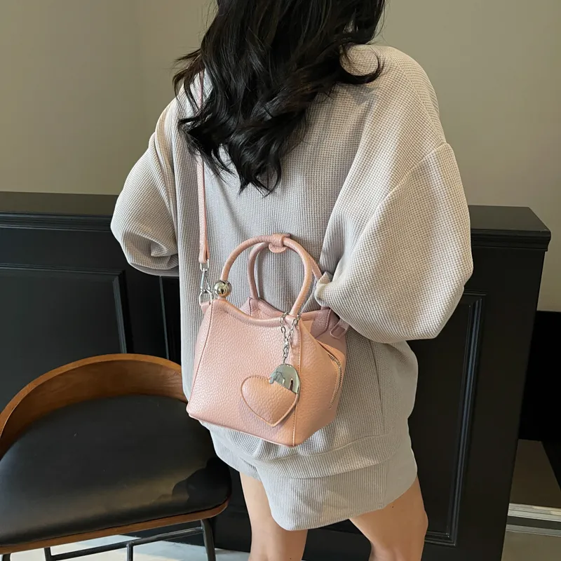 PINK·LAND PU Shoulder Bag, Crossbody Bag, Handbag Women's Black/Ecru/Silver/Pink/Purple/Yellow-21