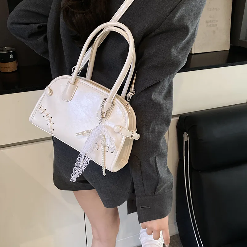 PINK·LAND PU Shoulder Bag, Crossbody Bag, Handbag Women's White/Pink/Blue-1