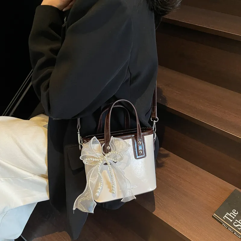 PINK·LAND PU Shoulder Bag, Crossbody Bag, Handbag Regular Women's Ecru/Black/Blue/Coffee-3