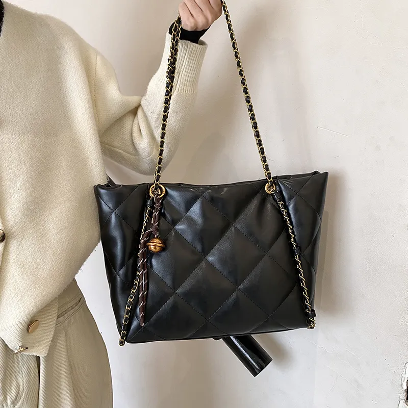 PINK·LAND PU Tote Bag Shopping Bag Crossbody Bag Shoulder Bag Women's Brown/Black/Coffee/Ecru-10