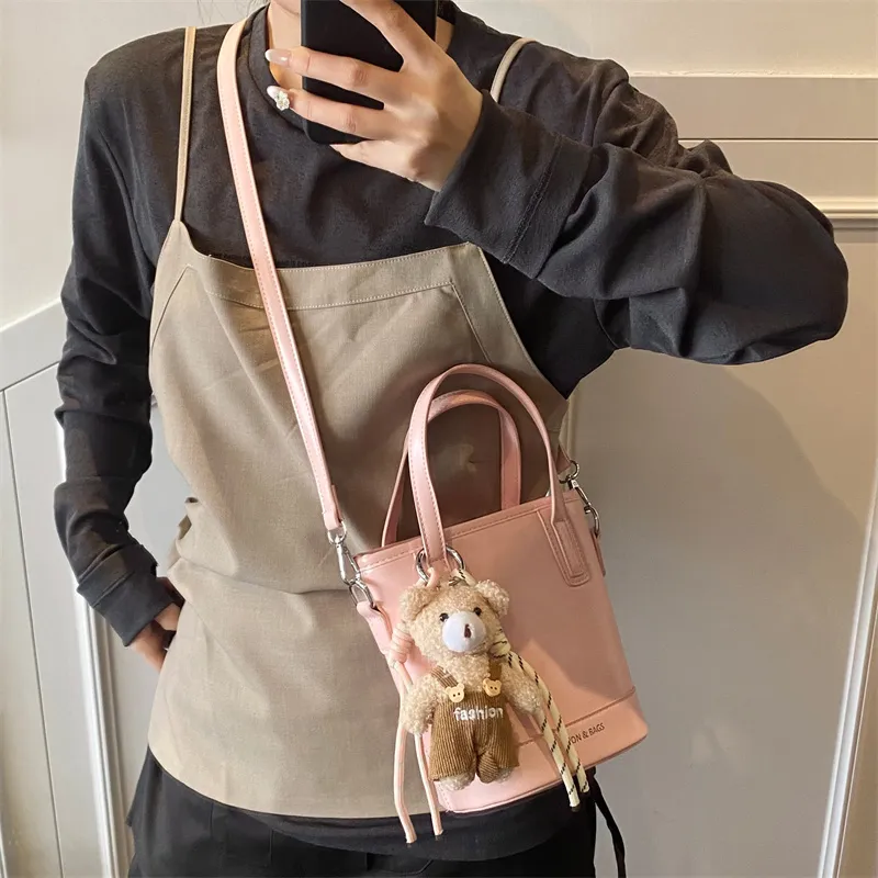 PINK·LAND PU Handbag Regular Women's Yellow/Black/Blue/Pink/Ecru-24
