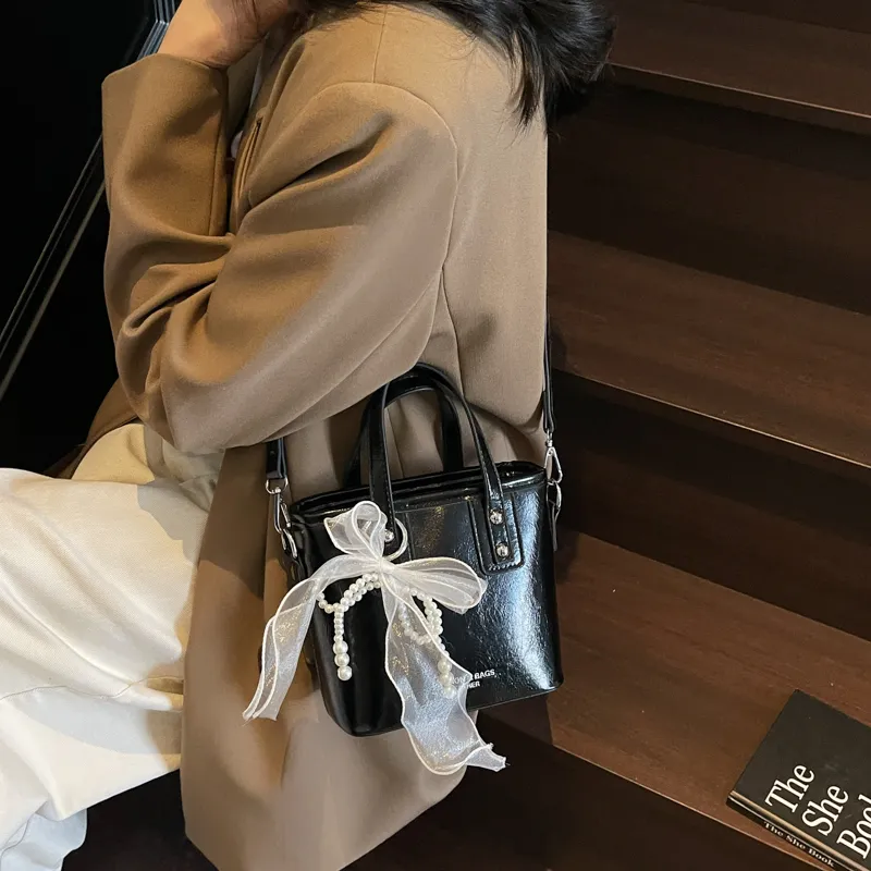 PINK·LAND PU Shoulder Bag, Crossbody Bag, Handbag Regular Women's Ecru/Black/Blue/Coffee-10