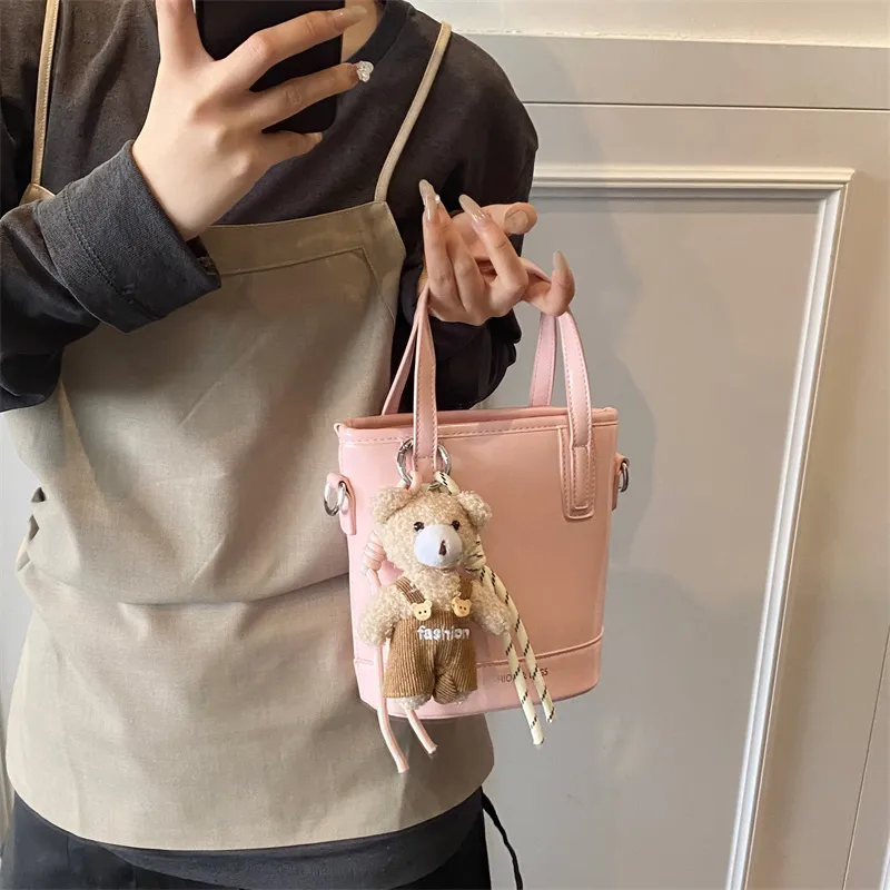 PINK·LAND PU Handbag Regular Women's Yellow/Black/Blue/Pink/Ecru-25