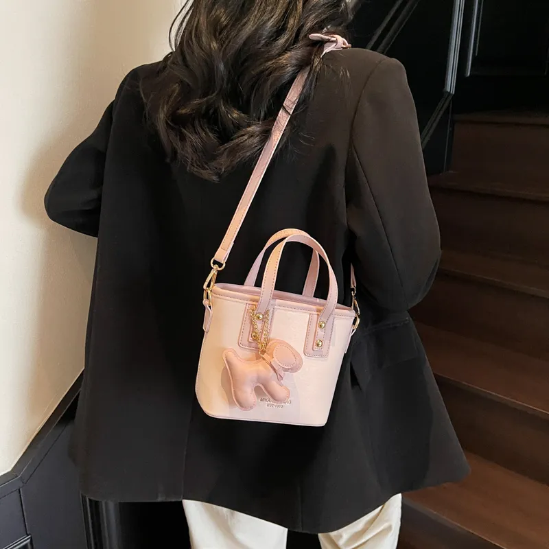 PINK·LAND PU Bucket Bags Shoulder Bag Crossbody Bag Handbag Regular Women's Multicolor-18