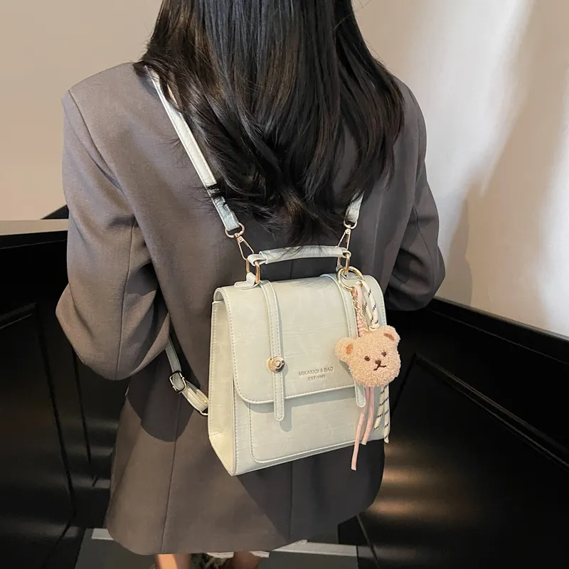 PINK·LAND PU Backpack Women's Multicolor-19