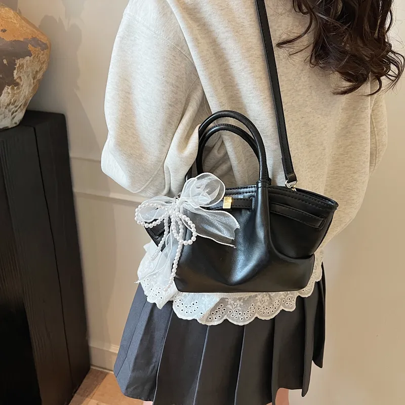 PINK·LAND PU Handbag Regular Women's Black/Pink/Ecru/Blue-6