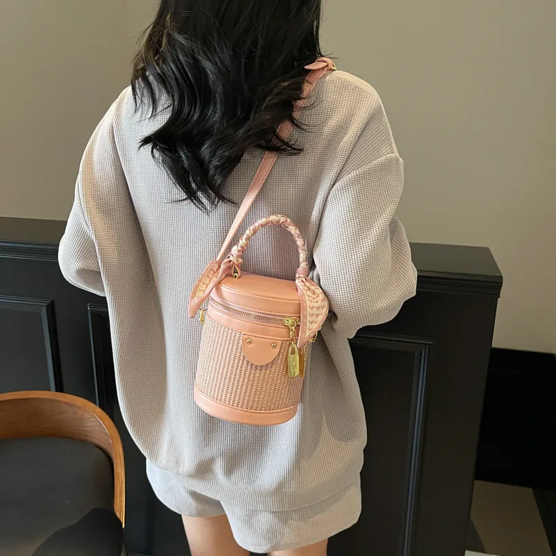 PINK·LAND PU Bucket Bag, Shoulder Bag, Handbag Women's Multicolor-1