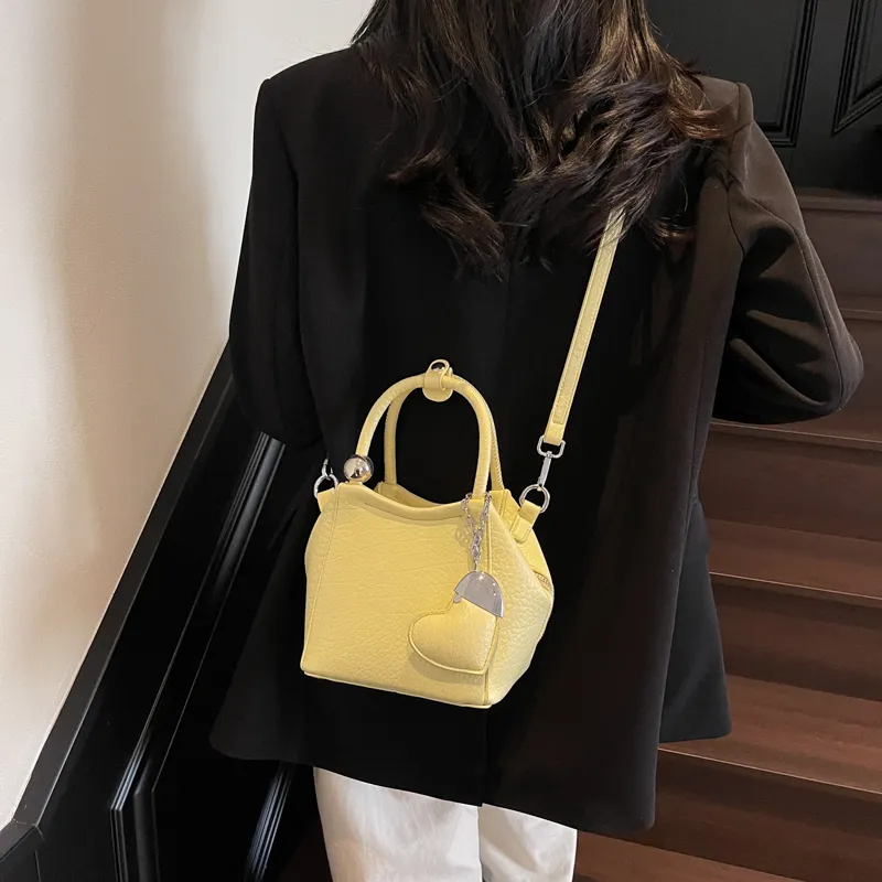 PINK·LAND PU Shoulder Bag, Crossbody Bag, Handbag Women's Black/Ecru/Silver/Pink/Purple/Yellow-32