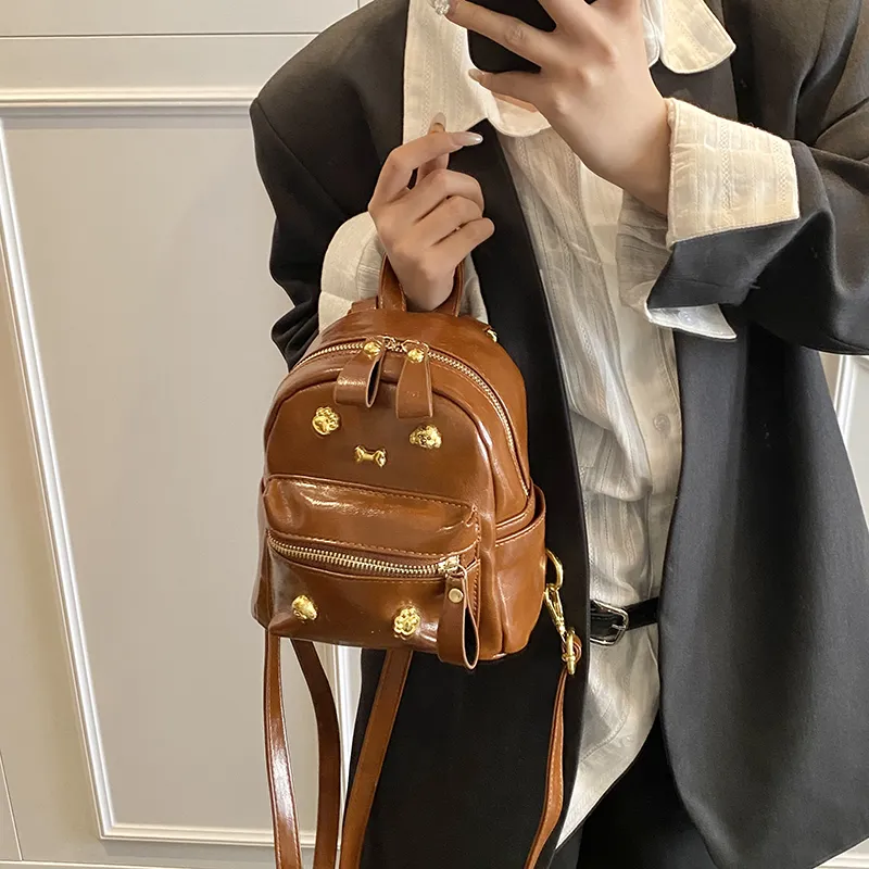 PINK·LAND PU Backpack Regular Women's Multicolor-14