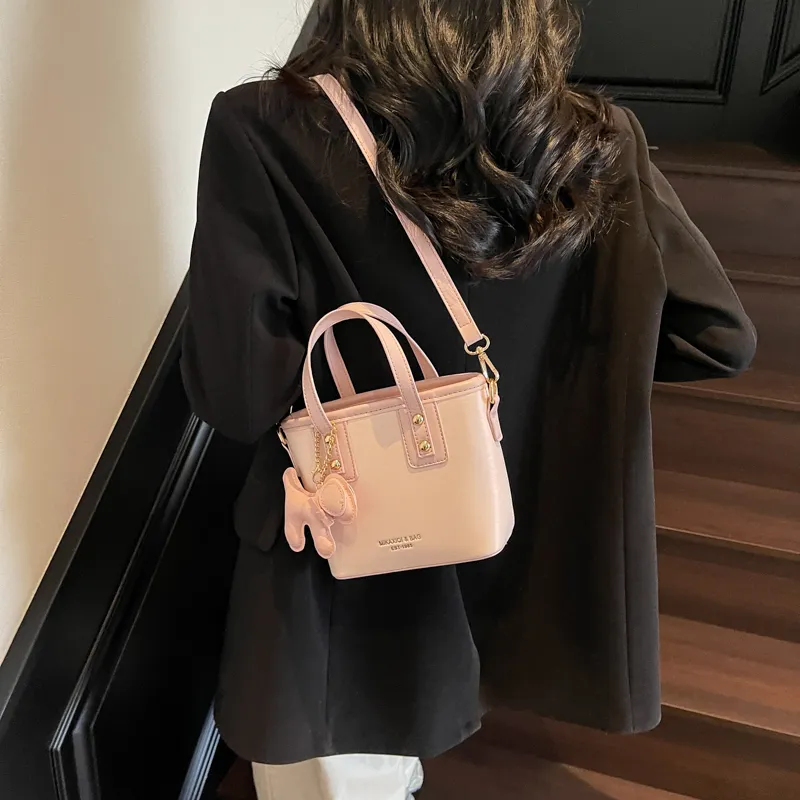 PINK·LAND PU Bucket Bags Shoulder Bag Crossbody Bag Handbag Regular Women's Multicolor-20