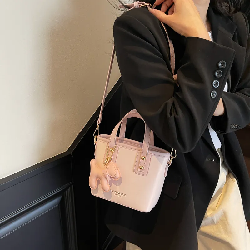 PINK·LAND PU Bucket Bags Shoulder Bag Crossbody Bag Handbag Regular Women's Multicolor-16