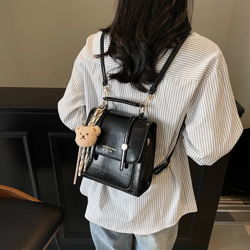 PINK·LAND PU Backpack Women's Multicolor-25