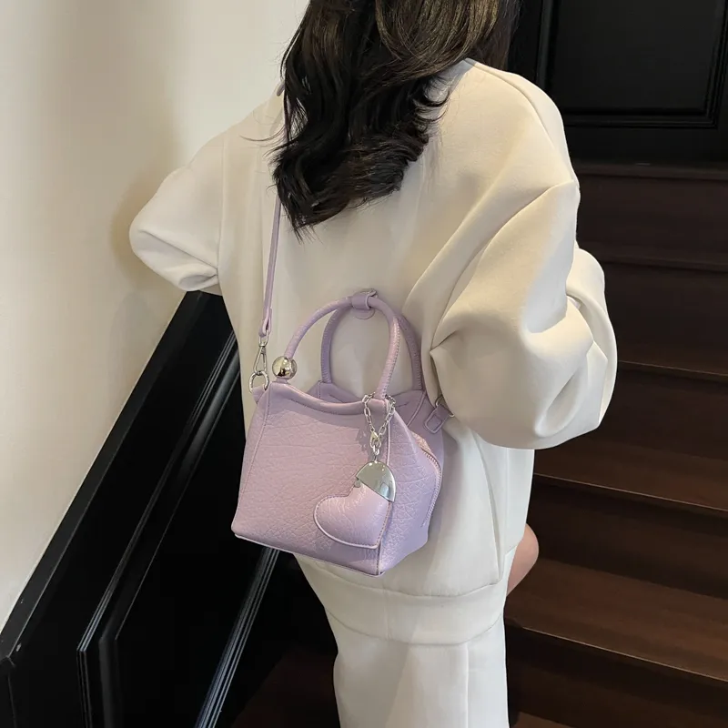 PINK·LAND PU Shoulder Bag, Crossbody Bag, Handbag Women's Black/Ecru/Silver/Pink/Purple/Yellow-29