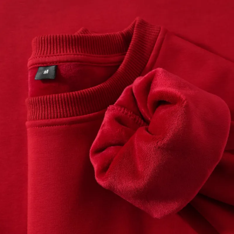ZHONGBANGJICHU Sweatshirt Women's Red-1