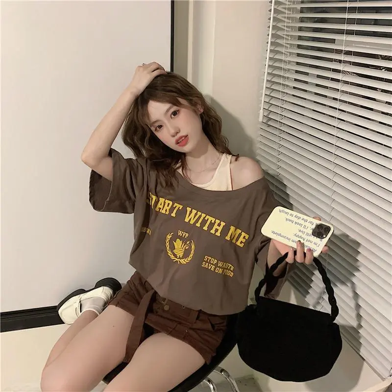 YGPRW T Shirts Women's Camel-2
